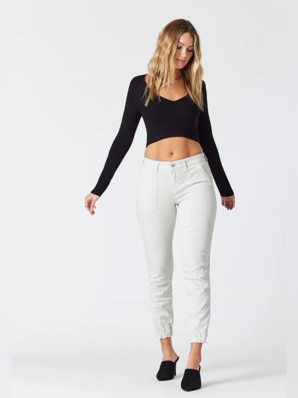 Mavi Ivy mid-rise slim cargo jeans